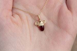 *LIMITED EDITION* garnet amphora charm