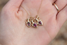 Load image into Gallery viewer, PLUM GARNET AMPHORA PENDANT
