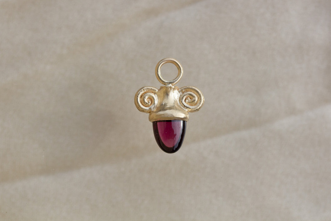 *LIMITED EDITION* garnet amphora charm