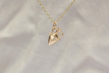Load image into Gallery viewer, PETITE ENGRAVED AMPHORA CHARM | Green Sapphire