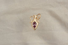 Load image into Gallery viewer, PETITE ENGRAVED AMPHORA CHARM | Blush Garnet