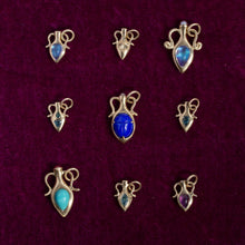 Load image into Gallery viewer, PETITE AMPHORA CHARM | blue sapphire mosaic
