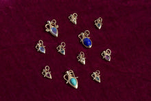 Load image into Gallery viewer, PETITE Engraved Amphora Charm | Pear Ruby