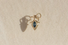 Load image into Gallery viewer, PETITE ENGRAVED AMPHORA CHARM | blue marquis sapphire