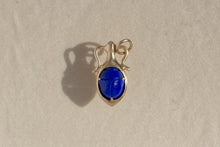 Load image into Gallery viewer, AMPHORA PENDANT | lapis scarab + rosecut diamond