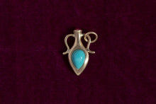 Load image into Gallery viewer, AMPHORA PENDANT | pear turquoise + ruby