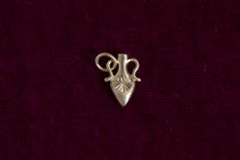 Load image into Gallery viewer, PETITE ENGRAVED AMPHORA CHARM | blue marquis sapphire
