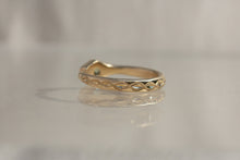 Load image into Gallery viewer, Diamondback Ouroboros | Bi-color Sapphire | size 6.5