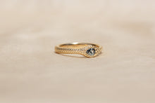Load image into Gallery viewer, Ouroboros | pear blue sapphire | size 6