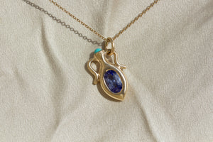 TANZANITE | TURQUOISE AMPHORA PENDANT