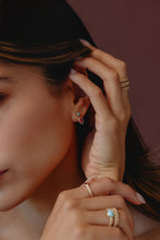 Load image into Gallery viewer, AMPHORA EARRINGS | Turquoise + Rhodolite Garnet