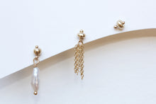 Load image into Gallery viewer, pearl bead stud | 14k gold